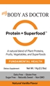 Protein Plus Mega-Superfood Front Label