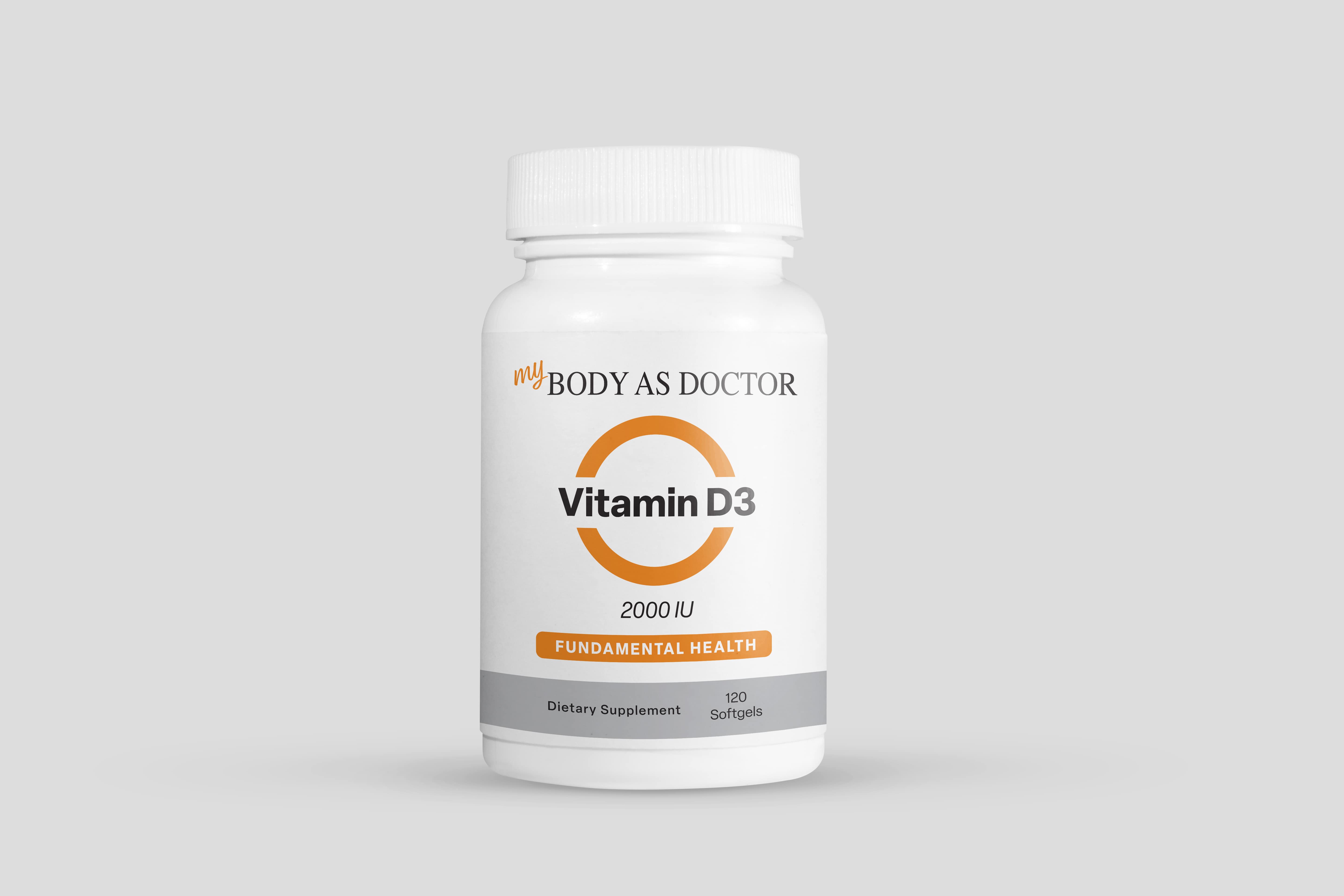 Vit D3 2000iu Soft Gel Bottle