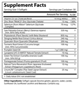 Prostate Support Clinical Strength Supplement Facts ingredient listing