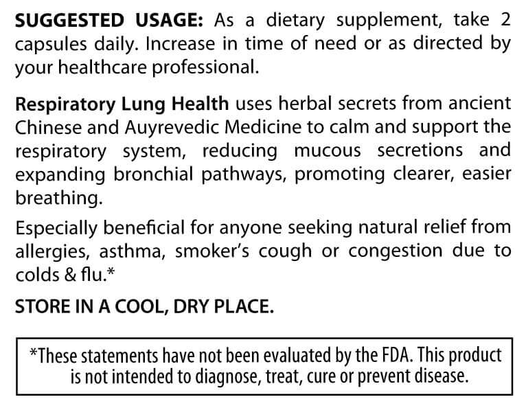 Respiratory Lung Health Use