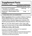 Super Curcumin C3 Supplement Facts