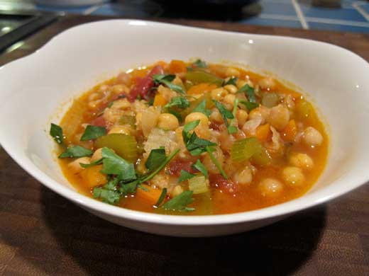 Chick Pea and Vegetable Stew With Couscous
