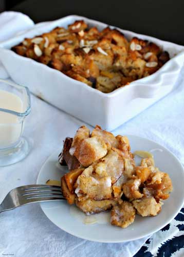 Peach Bread Pudding